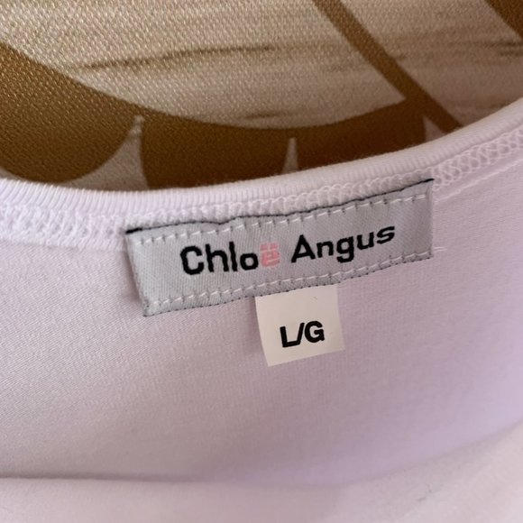 chloe angus white long tank top or slip - Picture 4 of 8
